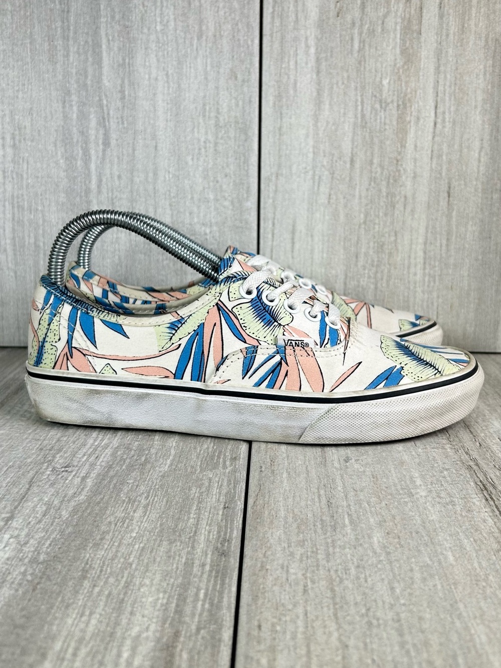Vans Old Skool Authentics Birds of Paradise Tropical Hawaii Shoe Womens Size 8.5